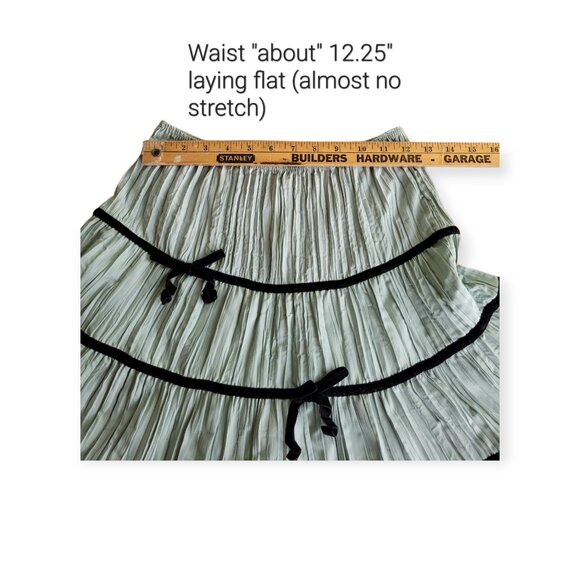 Fairycore Tiered Skirt Seafoam Green Black Size S Urban Outfitters Kimchi Blue - Picture 6 of 10